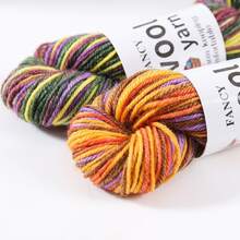 1pc/3pcs Hand Dyed Australian Wool Yarn, Soft And Warm, Used For Weaving Sweaters, Scarves, Jackets, Shawls, Blankets, DIY Various Handicrafts, Household Items - Multicolor - View 10