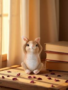 1pc Easter Resin Rabbit Figurine, "See No Evil, Hear No Evil, Speak No Evil" Series, Living Room, TV Cabinet, Desk Decor, Easter Decoration, Garden Ornament, Home Decor, Rabbit, Gift - Multicolor - View 3