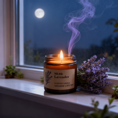 1pc Scented Candle, Aromatic Glass Jar Candle, Scents Like Lavender, Jasmine, And More - A Thoughtful Gift Suitable For Both Men And Women, Perfect For Close Friends, Colleagues, Teachers, Bosses, Gifts For Women, A Gift For Anyone, Home Decor, Room Decoration, Graduation Season, Christmas Decoration, Room Decor, Christmas Gift.