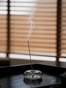 1个高品质彩色玻璃香炉，时尚创意香薰炉，家居室内舒缓助眠香架，多色釉面装饰品，可作桌面摆件、茶几香薰架、书房冥想香架，兼容多种香型，小众高端礼品，也适用于下午茶、咖啡杯、茶杯场景，营造家居氛围，简约奢华风格香薰设备，办公室放松助眠香架，卧室客厅香氛装饰 - 彩色 - 查看 9