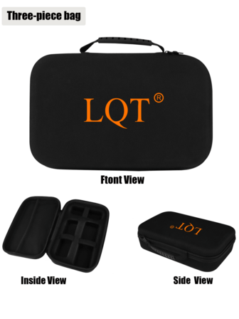  LQT Three Pieces Clippers Hair Cutting Storage Bag, Portable Shock Resistant, Multifunctional Partition Hard Shell Classification Bag, Hair Tool Anti Fall Protection Bag, Daily Home Hair Salon Barber Accessories