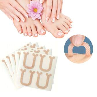 60片U型足垫，透气面料，保护双脚，易于粘贴