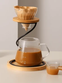 1 Set Coffee Cup Holder, Including Base, Valentine's Day Gift, Bathroom Decor, Provides Simple And Convenient Storage Solution For Coffee And Tea Lovers. Perfect Gift For Dad, Boyfriend, Coffee Enthusiasts. Home Kitchen Coffee Service Set (Black Set) Spiral Coffee Drip Rack, Includes Reusable Metal Filter, Manual Drip Coffee Stand, Cup Holder, Paper Filters. Black Coffee Accessories: Cup Holder, Filter, Retro Drip Coffee Cup Rack And Funnel Holder - Multicolor - View 6