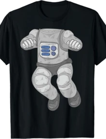 Cool Funny Astronaut Halloween Costume Shirt Spaceman Gift - màu đen - Xem 1