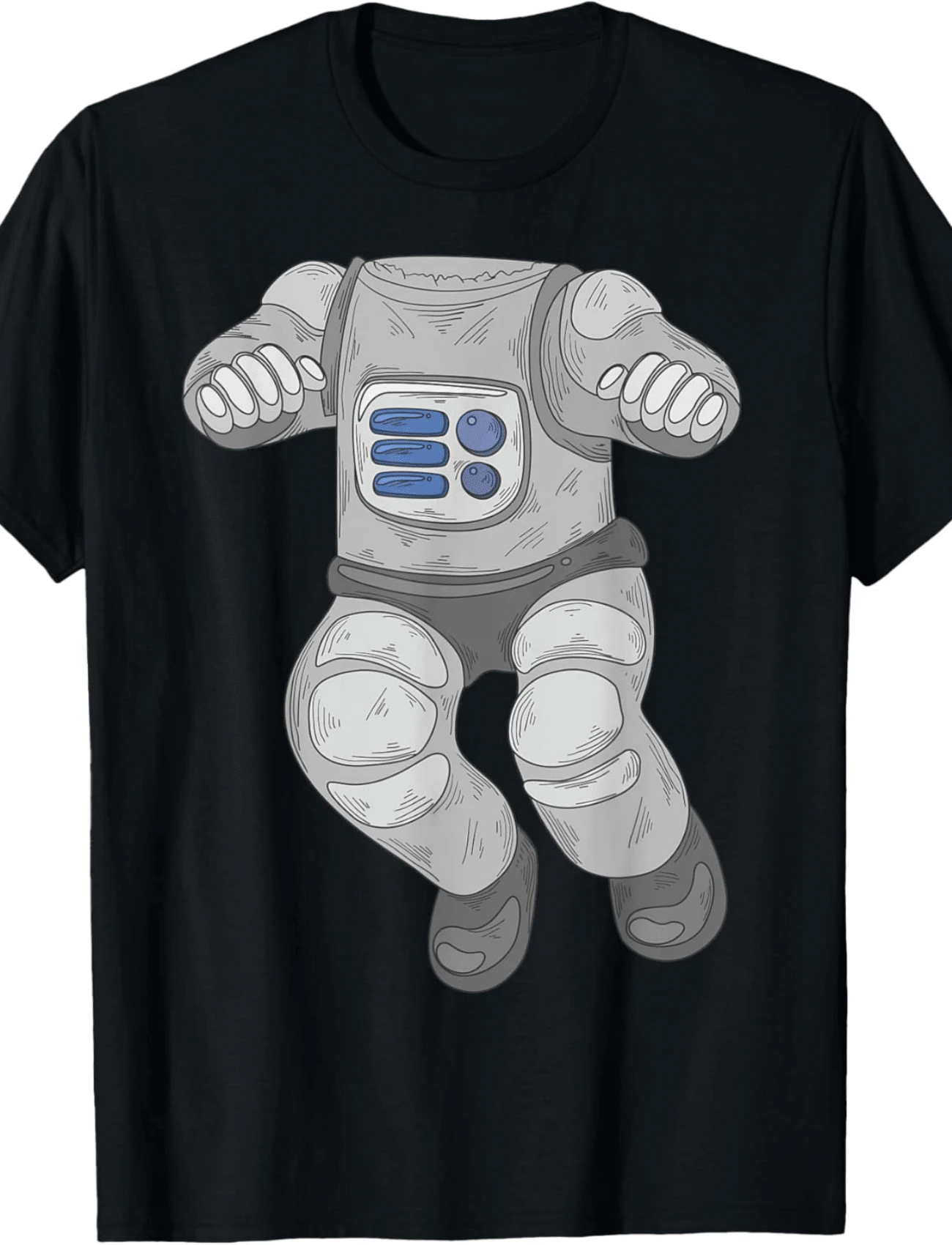 Cool Funny Astronaut Halloween Costume Shirt Spaceman Gift - màu đen - Xem 1