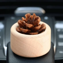 1pc Wooden Aromatherapy Essential Oil Diffuser, Compact & Elegant Design, Pinecone Style, Made Of Black Walnut Or Beechwood, Absorbs Essential Oils & Fragrances, Suitable For Yoga, Meditation, Aromatherapy, Home, Office, Car, And Home Decor To Release Aroma