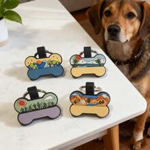 Silicone Dog Tag 8-Piece Set Personalized Dog Name Label Silicone Dog Tag Engraving Sound Dog Tag Pet Identification Name Label Cat Name Label Customized Pet Identification Label For Puppies And Cats - Multicolor - View 4