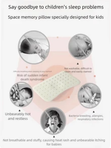 Children's Pillow, Cartoon Baby Pillow, Suitable For 0-6 Years Old And Above Children, Kindergarten Baby Pillow, Grade A Maternity And Baby Pillow - Multicolor - View 4