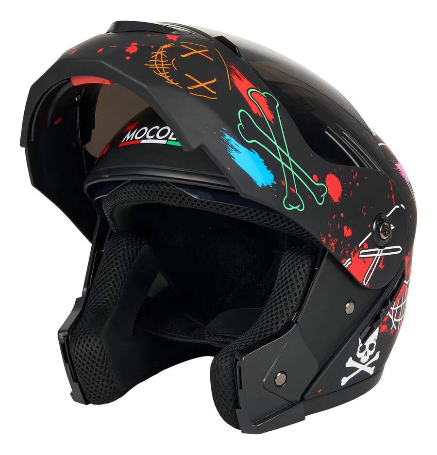 Casco para moto rebatible Mocoerl 903 Certificado Dot monocolor craneo talla SCasco para moto rebatible Mocoerl 903 Certificado Dot monocolor craneo - M - Ver 1