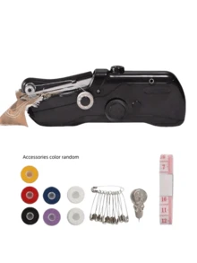 Christmas Portable Handheld Sewing Machine With Bobbin With Thread And Needle, Lightweight, Fun, Fast, Easy, Space-Saving Design, Convenient And Quick Stitching, Suitable For Quick Fixes On Thin Fabric Within 2mm, Suitable For Cushions, Curtains, Clothing, Crafts, Cute Trick-Or-Treat Bags, Travel, Home And DIY Projects,