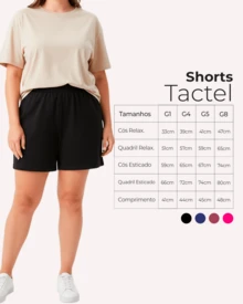 Women's Plus Size Shorts G1 To G8, Casual Viscose Cotton Shorts With Pockets, Comfortable And Fitted - 藏蓝色 - 查看 4