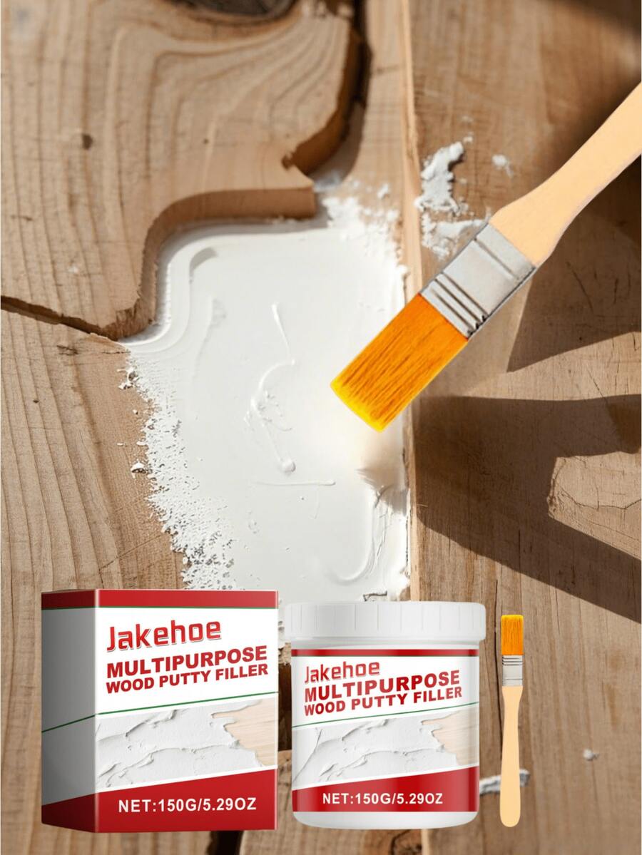 Masilla de madera multiusos, adecuada para limpiar baños, dormitorios, rellenar grietas y daños en muebles de exterior y productos de madera, y reparar productos de madera. También es un gran regalo para familiares y amigos durante las vacaciones (se envían versiones nuevas y antiguas al azar).