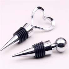 1个优雅心形水晶镶嵌酒塞，完美适用于婚礼、周年纪念日和浪漫庆典；也是保存葡萄酒的理想之选。| 浪漫配饰 | 耐用亚克力密封圈，圆形塞子，创意心形设计，欧美促销礼品，情人节派对，家居装饰，家居礼品 - 彩色 - 查看 4