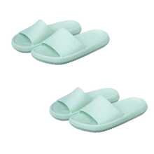 Kit Of 2 Pairs Of Cloud Comfort Slippers - Green/Green - View 6