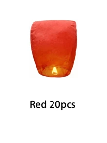 3/5/10/20/50 قطعة من فوانيس الأمنيات الورقية/فوانيس السماء/فوانيس الأمنيات، مصنوعة من مواد مقاومة للاشتعال بشكل بيضاوي، أكثر أمانًا للاستخدام.