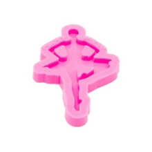 1pc Ballet Dancer Silicone Mold, For Making Crystal Epoxy Resin Keychains, Pendants, Charms, Soap Candle Crafts - Multicolor - View 5