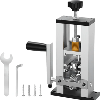 Desencapador de fios, desencapador de fios portátil para uso doméstico, desencapador de fios manual, aplicável para cabos de 1 a 25mm, com entrada de manivela manual, compatível com furadeira elétrica.