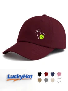 男女通用匹克球印花棒球帽，经典时尚，柔软吸汗带，尺寸可调节，轻便百搭，适合户外运动、日常佩戴、派对、度假、海滩等场合，是馈赠亲朋好友的理想之选。