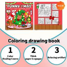 24-Page Healing Coloring Book For Adults, Stress Relief Doodle Book | Cozy Home Decor DIY Hand Painting | DOG MOMENTS Creative Gift | High Cost-Effective Parent-Child Interactive Coloring Craft Activity, Autumn. Stationery, School Supplies, Drawing & Painting, Christmas Gift