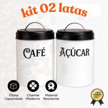 Set Of 2 Coffee And Sugar Jars – Organization And Style For Your Kitchen - 02 Lon có quai - Xem 3