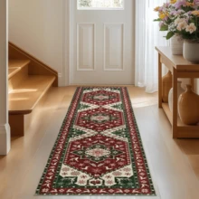 1pc Washable Classic Bohemian Style Plush Runner Rug, Made Of Premium Plush Material, Suitable For Hallway, Multiple Sizes Available, Soft And Skin-Friendly, Ideal For Entryway, Living Room, Study, Dining Room Decor, New Arrival, Housewarming Gift, Spring Collection - Multicolor - View 1