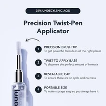 Antifungal Foot Care Pen, 25% Undecylenic Acid With Tea Tree Oil, Jojoba Oil, Clove Bud & Aloe, Portable Twist Applicator For Foot Skin Care, 3 Pack - Yellow - View 6