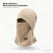 Winter Thick Cycling Face Mask, Windproof Warm Neck Gaiter Suitable For Helmet, Motorcycle, Electric Bike For Men