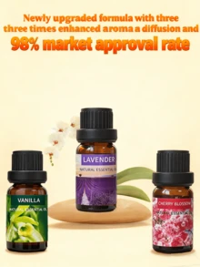 4 Stücke 10ml Aromatherapie Ätherische Öle Yoga Öl Pflanzenöle für Luftbefeuchter Diffuser Frucht Blumen Aroma Duftöle Jasmin Lavendel Rose Orange, Raumbeduftung für Wohnzimmer und Badezimmer, geeignet für Diffuser, Luftbefeuchter - 10 ml - Übersicht 4