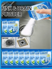 JAYSUING 1/5/10pcs Super Drain Cleaner, Unblocks Kitchen Sink, Toilet And Pipes In Seconds