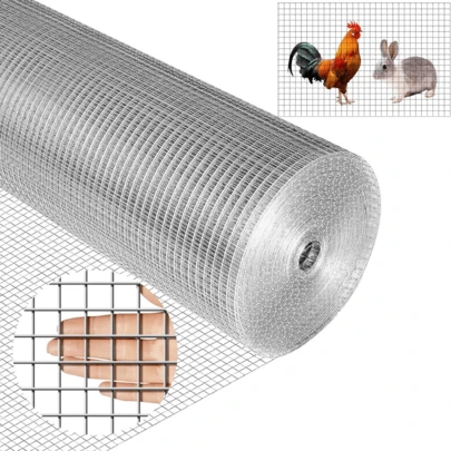 镀锌鸡笼网，五金网花园植物支架焊接金属鸡笼网，家禽动物笼网花园防护