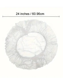 100 piezas de gorros de chef desechables - Elásticos y transpirables, cómodos de usar, adecuados para cocinar, procesar alimentos u uso hospitalario - Blancos, de tela no tejida, con banda elástica en la cabeza para asegurar un ajuste - Multicolor - Ver 5