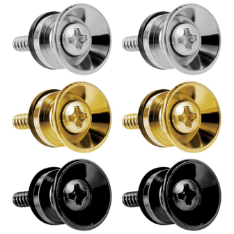 2pcs Premium Alloy Guitar Strap With Quick Release Button - Gold And Black, And Fashionable For Acoustic Guitar, Electric Guitar And Bass - Ideal Gift For Musicians On Birthday, Easter, Day, Guitar Accessory Strap