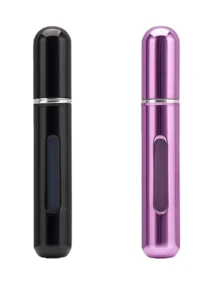 8ml Refillable Perfume Atomizer Bottle, Bottom Refill Design, Convenient For Carrying Perfume On The Go, Reusable Spray Bottle, Mini Portable Liquid Container, Unisex Perfume Travel Spray Bottle