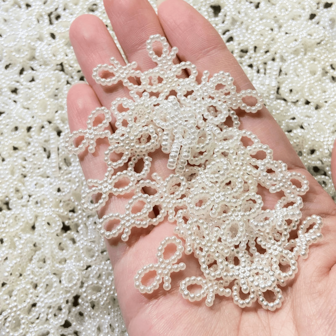 25/75/150 piezas Lazo, perlas artificiales de marfil decoración de lazo para el cabello para decoración de boda DIY, decoración diaria, material DIY para pasador de pelo, suministros de joyería DIY, productos hechos a mano