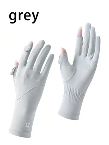 1 Pair UPF50+ Driving Gloves, Women's Thin Anti-UV Gloves For Driving, Anti-Slip, Touchscreen Compatible, Breathable Sun Protection