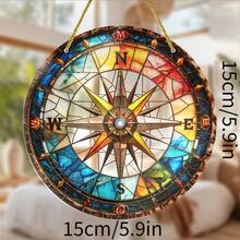 1 Chiếc Đồ Trang Trí Treo 2D Bằng Acrylic Nhiều Màu Sắc, La Bàn Hàng Hải, Đồ Trang Trí Ngày Lễ Đa Năng, Không Cần Điện, Thích Hợp Cho Cửa Sổ Nhà, Vườn, Ban Công, Phòng Ngủ, Văn Phòng, Tiệc Năm Mới, Lễ Kỷ Niệm và Trang Trí Ngoài Trời, Món Quà Hoàn Hảo Cho Phụ Nữ, Quà Năm Mới Cho Bạn Bè, Trang Trí Nhà Cửa, Trang Trí Phòng, Trang Trí Tường - trắng - Xem 2