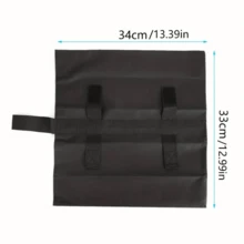 4件套露营装备户外配件花园凉亭腿部配重沙袋，耐用涤纶材质，黑色，防风沙袋，适用于弹出式遮阳篷、防水布、花园凉亭、遮阳伞、蹦床、雨伞、帐篷、遮阳棚和野餐，适合户外露营旅行，重型沙袋，便携式配重袋 | 时尚黑色设计，帐篷配件 - 彩色 - 查看 6