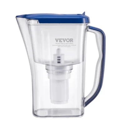 Water Filter Pitcher 9 Cup 5-Stage Water Filter Dispenser 40 Gallons No BPA