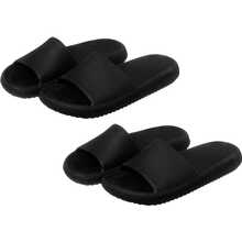 Kit Of 2 Pairs Of Cloud Comfort Slippers - Black/Black - View 1