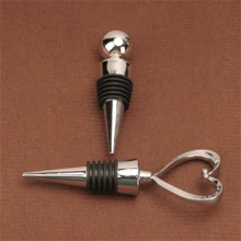 1个优雅心形水晶镶嵌酒塞，完美适用于婚礼、周年纪念日和浪漫庆典；也是保存葡萄酒的理想之选。| 浪漫配饰 | 耐用亚克力密封圈，圆形塞子，创意心形设计，欧美促销礼品，情人节派对，家居装饰，家居礼品 - 彩色 - 查看 3