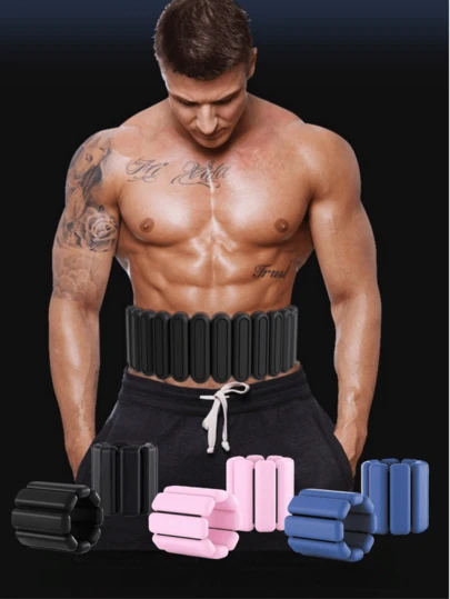 可调节健身阻力带，腕踝负重套装，男女通用，可穿戴式有氧运动器材，有效锻炼手臂和腿部阻力，模块化阻力带，力量训练装备，适用于家庭健身房、瑜伽、普拉提、户外步行、跑步、徒步旅行