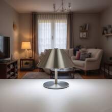 1 đèn cảm ứng Nordic, đèn cảm ứng đơn sắc không dây, đèn cảm ứng LED, đèn cảm ứng di động, đèn nhiệt độ màu có thể điều chỉnh, đèn có thể điều chỉnh độ sáng, đèn phòng ngủ có chụp đèn kim loại hình nón, đèn cảm ứng độc đáo, thích hợp để trang trí nhà cửa/văn phòng/phòng ăn/quà tặng sự kiện - đèn bàn - Xem 9