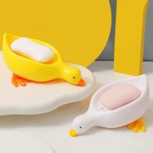 Decorative Duck And Swan Soap Dish, Bathroom And Gourmet Area Soap Holder - White - Swan - View 6