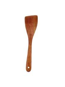 1PC High-Quality Heat-Resistant Solid Wood Non-Stick Pan Spatula - 12.99 Inch Long Handle Wooden Cooking Spoon, Smooth & Durable Surface, Easy To Clean, Suitable For Non-Stick Pans & Frying Pans, Ideal For Cooking, Grilling, Baking, Essential Kitchenware/Tableware For Families, Restaurants & Apartments, Perfect As A Cooking Spoon For Home Kitchen Sets, Wooden Spoon, Spoon Set & Kitchen Gift