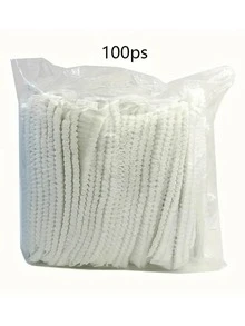 100 piezas de gorros de chef desechables - Elásticos y transpirables, cómodos de usar, adecuados para cocinar, procesar alimentos u uso hospitalario - Blancos, de tela no tejida, con banda elástica en la cabeza para asegurar un ajuste - Multicolor - Ver 6