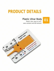 Tire Tread Depth Gauge 0-20mm Portable Car Wheel Tire Depth Gauge Tool Tire Wear Gauge Tread Checker For Car Truck Motorcycle,Plastic Tread Gauge 0-20MM Vernier Depth Caliper Tire Tread Depth Gauge Portable Tread Sheet - Multicolor - View 5