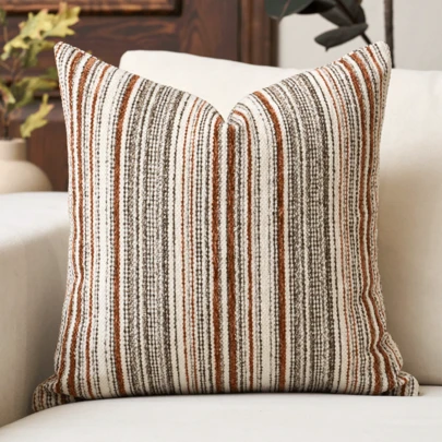 כיסוי כרית מרובע דקורטיבי יוקרתי אחד בצבע בוקל, מתאים לספה, סלון, חדר שינה, בית כפרי, ניתן להשתמש גם כמתנה, ללא תוספת לכרית