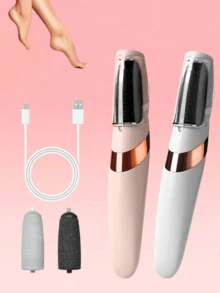 ملف قدم كهربائي، جهاز إزالة تصلب الجلد بالقدم قابل للشحن عبر USB مع سرعتين وبكرات قابلة للاستبدال وأضواء LED، أداة إزالة البشرة الصلبة احترافية لرعاية القدم للكعوب المتشققة والتصلب والجلد الميت، مناسب للرجال والنساء لإزالة الجلد الجاف والميت من القدم - متعدد الألوان - مشاهدة 13