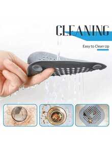 1/3pcs Sewer Floor Drain Plug With Suction Cup Floor Drain Pad, Kitchen And Bathroom Anti-Clogging Hair Filter Screen, Bathroom White Silicone Floor Drain Cover, Home Bathroom Decoration, Bathroom Carpet, Floor Carpet, Outdoor Carpet, Door Pad, Decorative Bathroom Accessories, Silicone Hair Filter And Bathtub And Shower Drain Plug - Prevent Clogging And Odor
