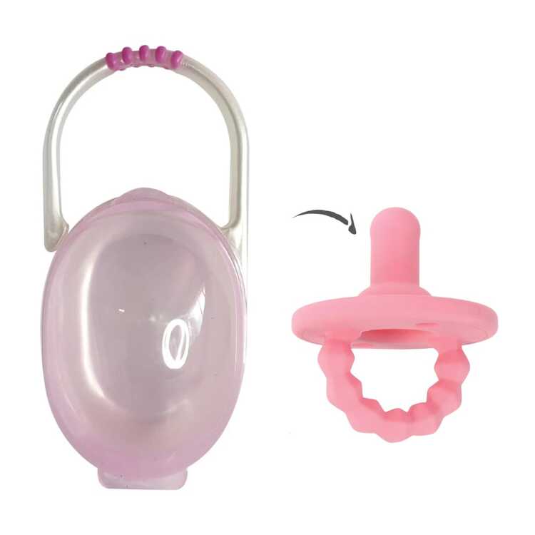 chupon de silicon con estuche nuby 0+ meses - Verde - Añade 1